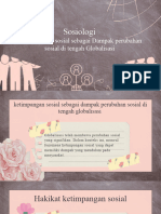 Sosiologi: Ketimpangan Sosial Sebagai Dampak Perubahan Sosial Di Tengah Globalisasi