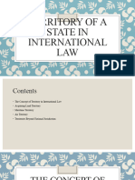 Territory of A State in International Law