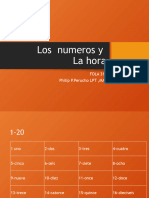 Los Numeros y La Hora