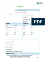 SITHKOP015 Food Cost (SRC) Template