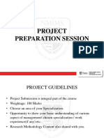 Project Preparation Session