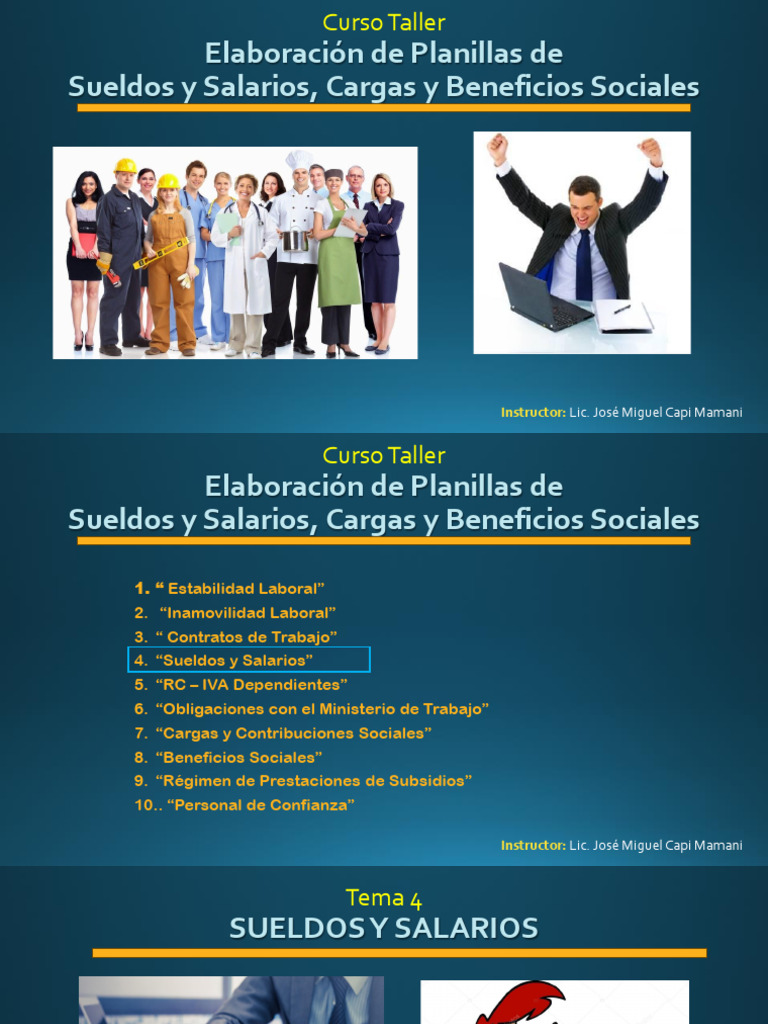 Planilla de Sueldos y Salarios | PDF | Salario | Derecho laboral