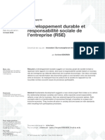 Developpement Durable Et RSE