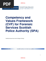 Forensics Competency and Values Framework