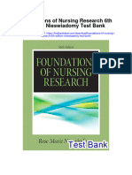 Foundations of Nursing Research 6th Edition Nieswiadomy Test Bank