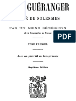 Dom Gueranger Abbe de Solesmes (Tome 1)