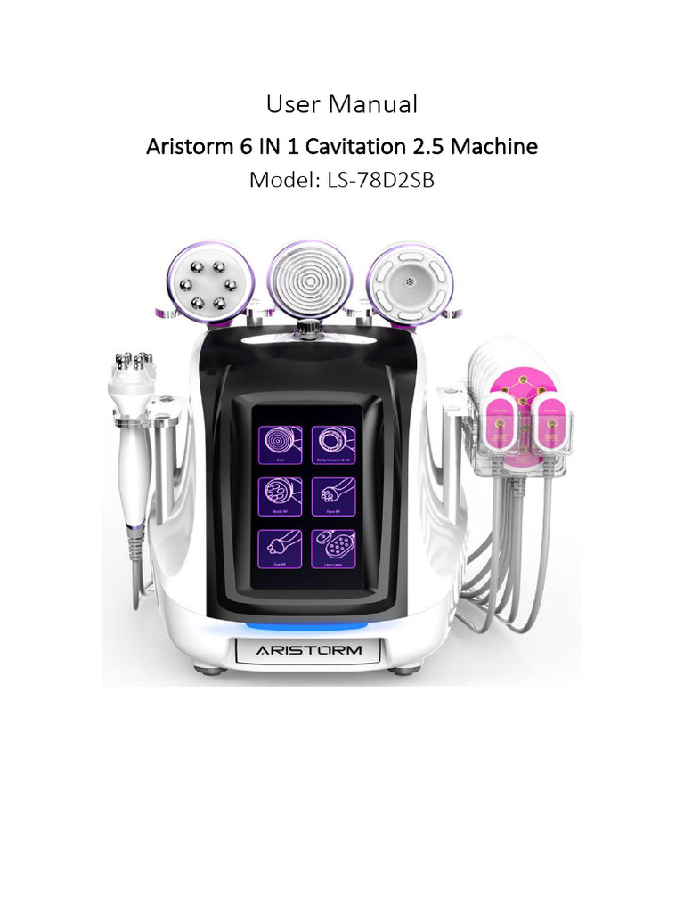 6-in-1 Cavitation Machine User Manual | PDF | Adipose Tissue | Skin