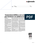 Aumentan Delitos Con Armas y Por Lesiones en Adolescentes