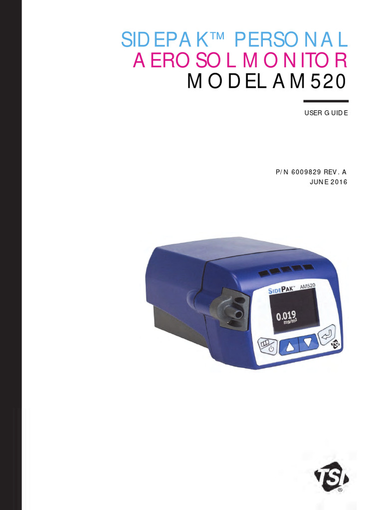 TSI SidePak AM520 Man 6009829ra 2016 06 PDF | PDF | Rechargeable ...