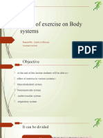 4-Exercise Physiology-Effect of Exercise On Body Systems