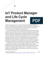 Iot Product Manager and Life Cycle Management