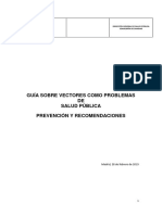 Guia Sobre Vectores Como Problema de Salud Publica. Prevencion y Recomendaciones 2019