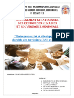 Thème #4 Entrepreneuriat Et Développement Durable Des Territoires (RSE Et RST)