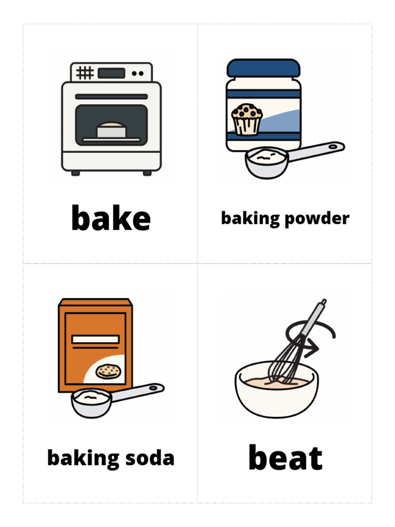 Cooking Experience Flashcards PDF