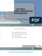 Lecture 5 - Monitoring Workstation Performance