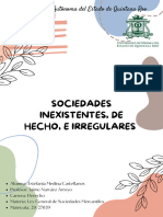 Sociedades Inexistentes, de Hecho e Irregulares