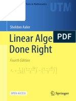 Linear Algebra Done Right: Sheldon Axler