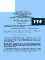 ACTO ADMINISTRATIVO - Resumen1 Derecho Adtvo SEM 2023 2 Tema Iniciado El Jueves 5 Octubre 2023