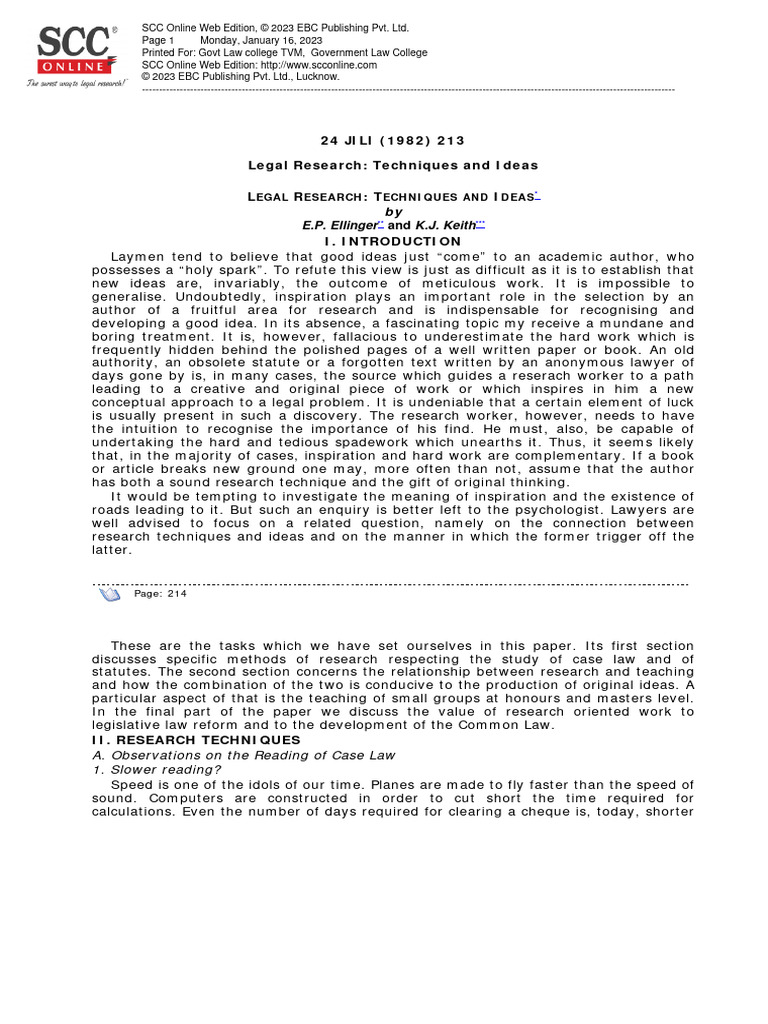 legal-research-techniques-and-ideas-pdf-negligence-banks