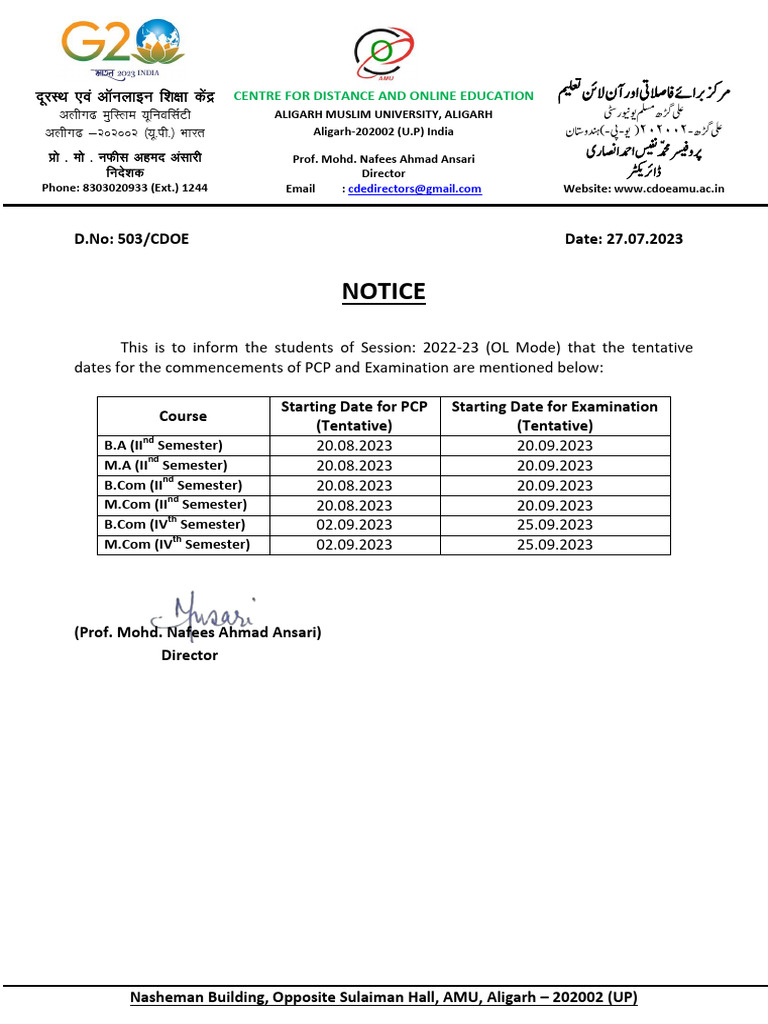 Notice-1 | PDF