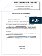 COMUNICADO FEIRA DO CONHECIMENTO TARUMÃ 2023 PDF