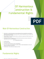 Rule of Harmonious Construction & Fundamental Rights