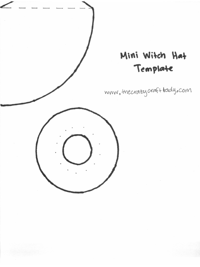 Mini Witch Hat Template | PDF