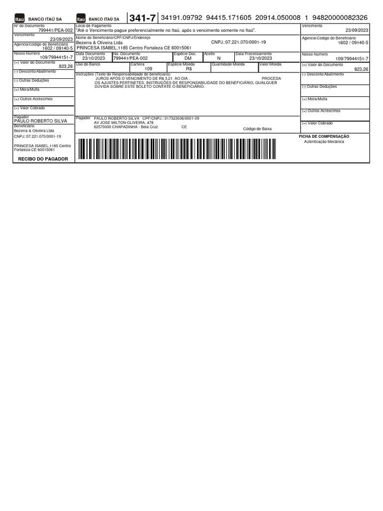 Recibo Do Pagador: Ficha de Compensação | PDF | Finanças pessoais ...