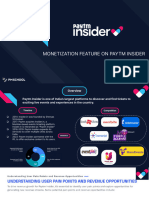 Monetization Feature On Paytm Insider: By-Vishal Verma