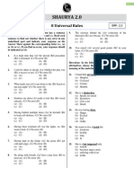 8 Universal Rules - DPP 2.3 - Shaurya 2.0