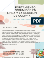 Comportamiento Del Cosumidor en Linea y La Decision de Compra