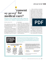 What Is Consent by Proxy For Medical Care