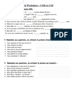 French Worksheet (Cod Et Coi)
