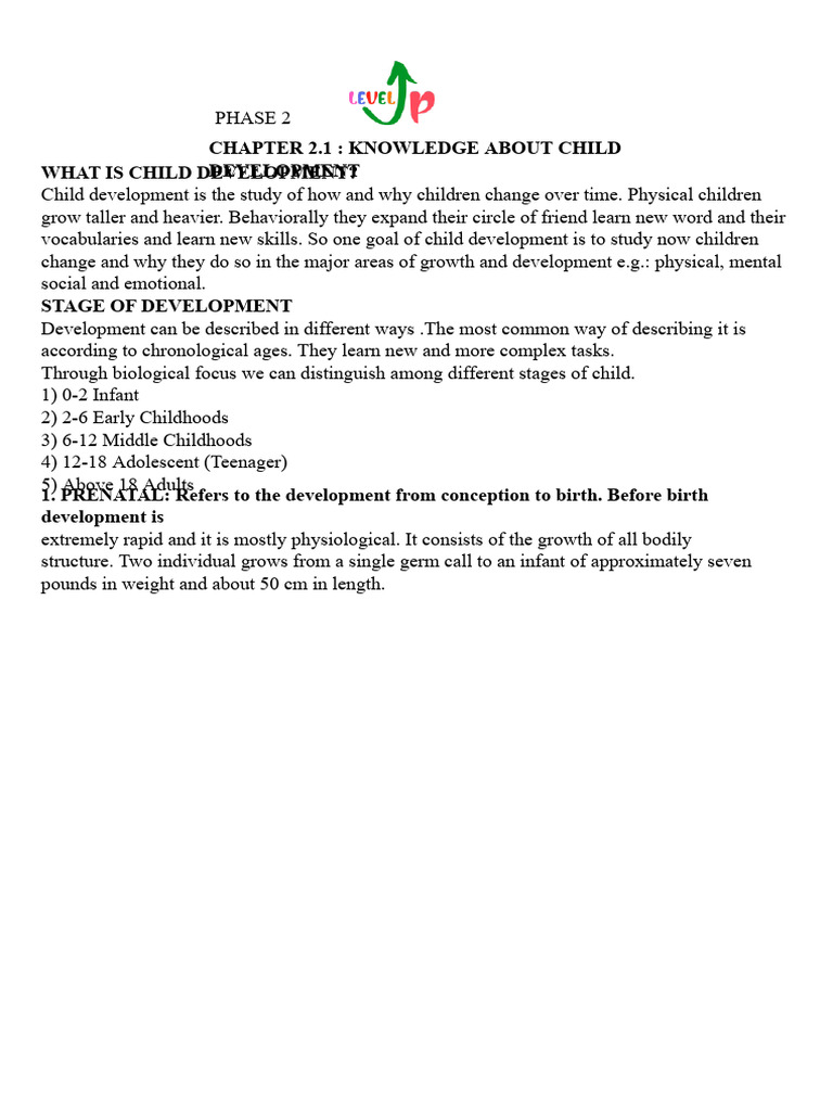 Understanding Child Development Stages | PDF | Child Development ...