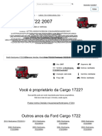 Ford Cargo 1722 2007: Você É Proprietário Da Cargo 1722?