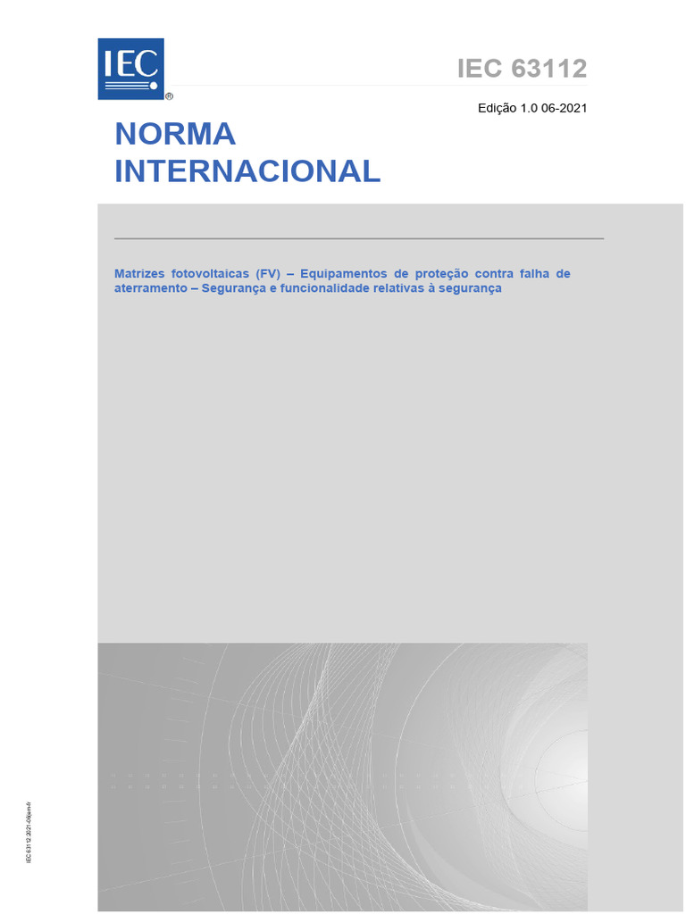 Norma IEC 63112: Segurança em FV | PDF