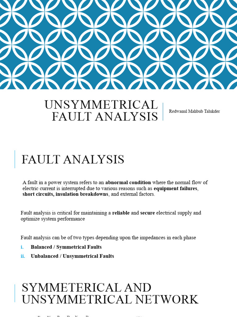 Unsymmetrical Fault Analysis in Power Systems | PDF | Applied And ...