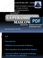 Pyramide de Maslow 2013