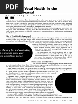 webb-2007-promoting-vocal-health-in-the-choral-rehearsal