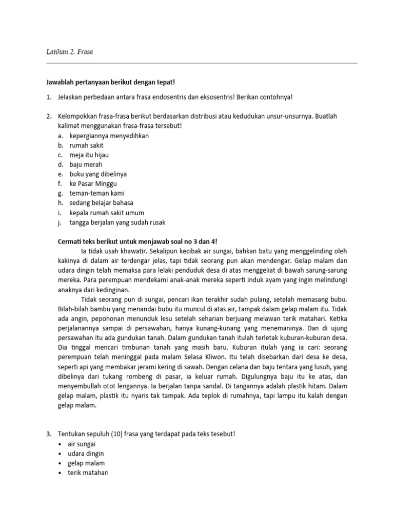 Frasa dalam Teks Naratif | PDF | Fiksi Umum