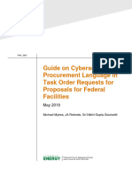 Guide On Cybersecurity Procurement Language in Task Order Requests For Proposals For Federal Facilities