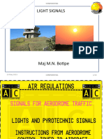 Light Signals On The Aerodrome