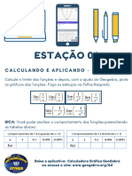 Apostila ESTAÇÕES I - CALCULANDO E APLICANDO - GEOGEBRA