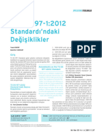 TS EN 197-1:2012 Standardı'ndaki Değişiklikler: Giriş