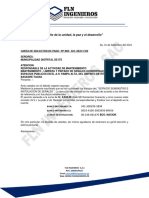 Carta de Solicitud de Pago Servicio FLN Ingenieros Sac