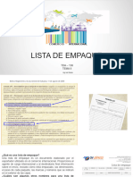 Lista de Empaque-Certificado de Origen