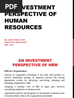 An Investment Perspective of HRM