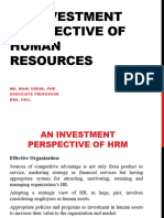 An Investment Perspective of HRM