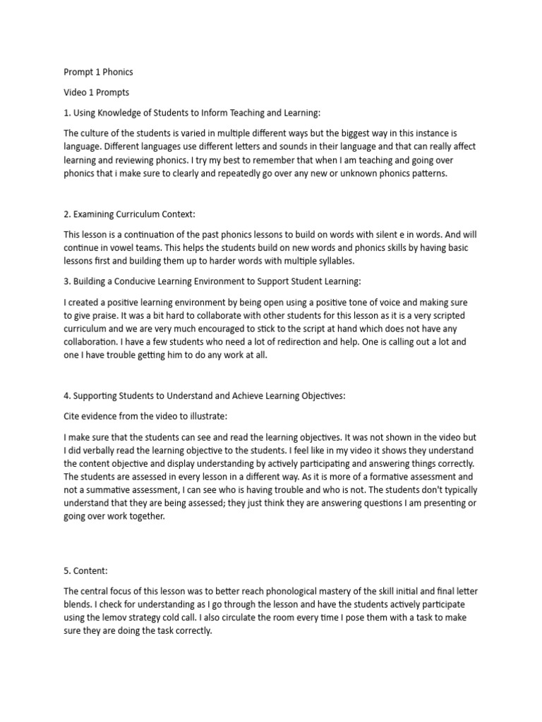 Prompt 1 phonics pdf phonics learning