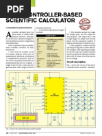 Micro Controller Based Scientific Calculator